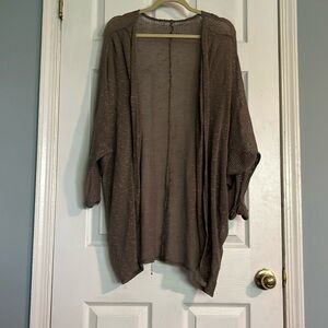 Boutique Brown Long Shrug Sweater